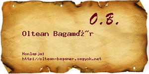 Oltean Bagamér névjegykártya